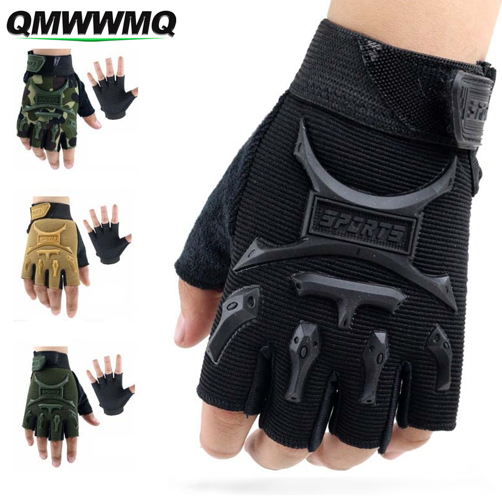 Kids Outdoor Gloves - 1 ペア子供用スポーツグローブ、ハーフフィンガーグローブ子供男の子女の子サイクリンググローブ、子供釣り手袋サイクリング釣りアウトドアスポーツ