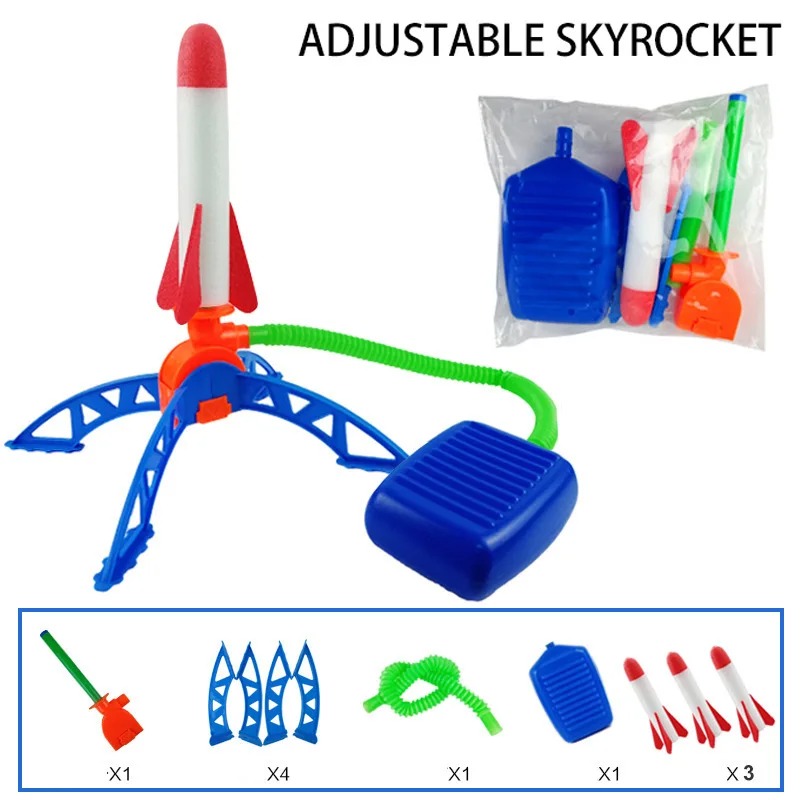 Kids Outdoor Jumpsuit - エアロケットフットポンプランチャー屋外空気圧ペダル昇空ロケットおもちゃ子供用ゲームスーツジャンプスポーツゲーム子供用おもちゃギフト