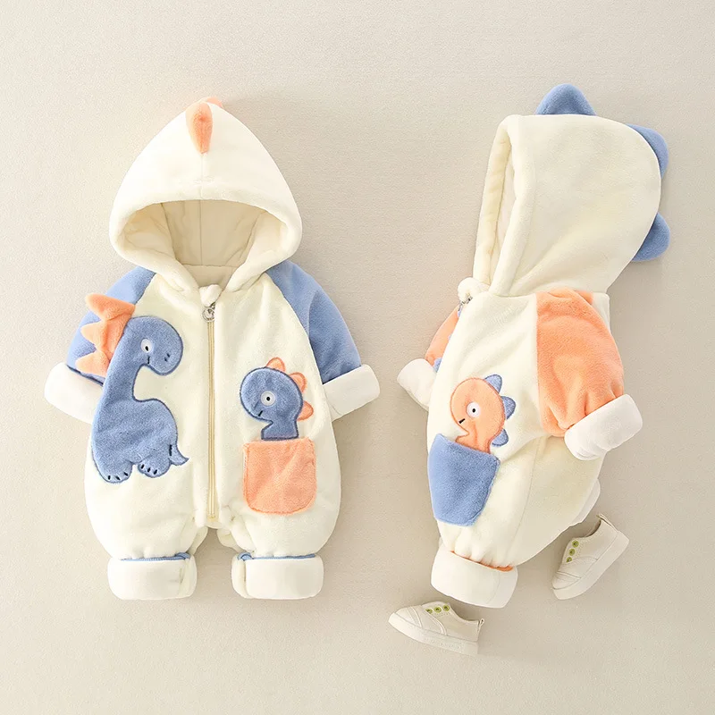 Kids Outdoor Jumpsuit - 新生児用の厚手とぬいぐるみのボディスーツ,赤ちゃん用のジャンプスーツ,アウトドアウェア,秋と冬,2022