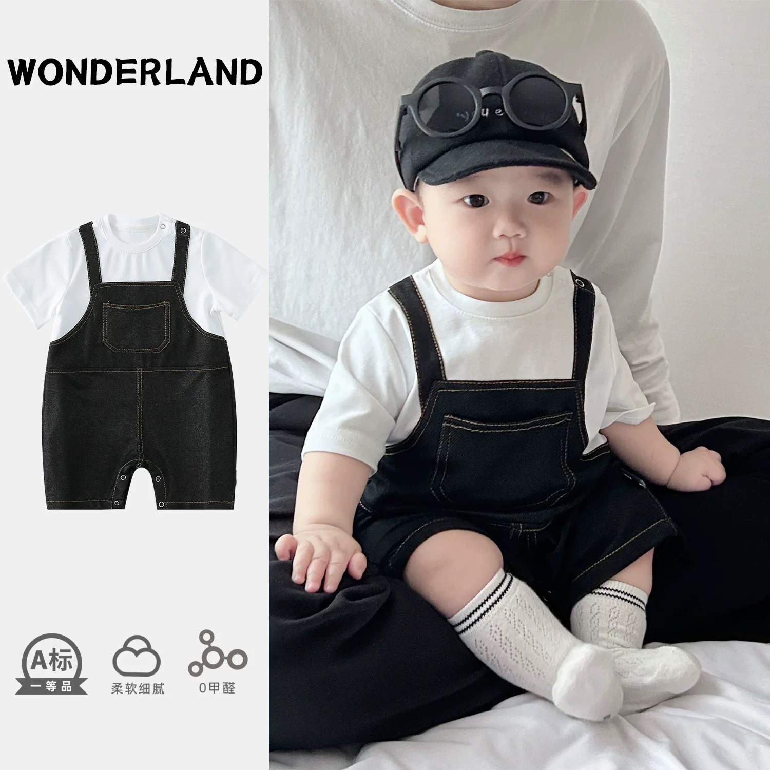 Kids Outdoor Jumpsuit - 新生児ベビー服 夏用ジャンプスーツ 超可愛いベビー服 アウトドアファッション 可愛い子供用アウターロンパース