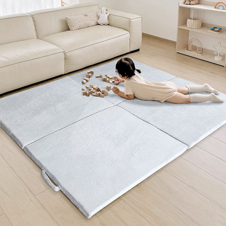 Kids Outdoor Yoga - カスタマイズ可能なロゴ入りメモリーフォームピクニックテント折りたたみ式キッズクロールマット厚手ヨガジム屋外屋内プレイマット