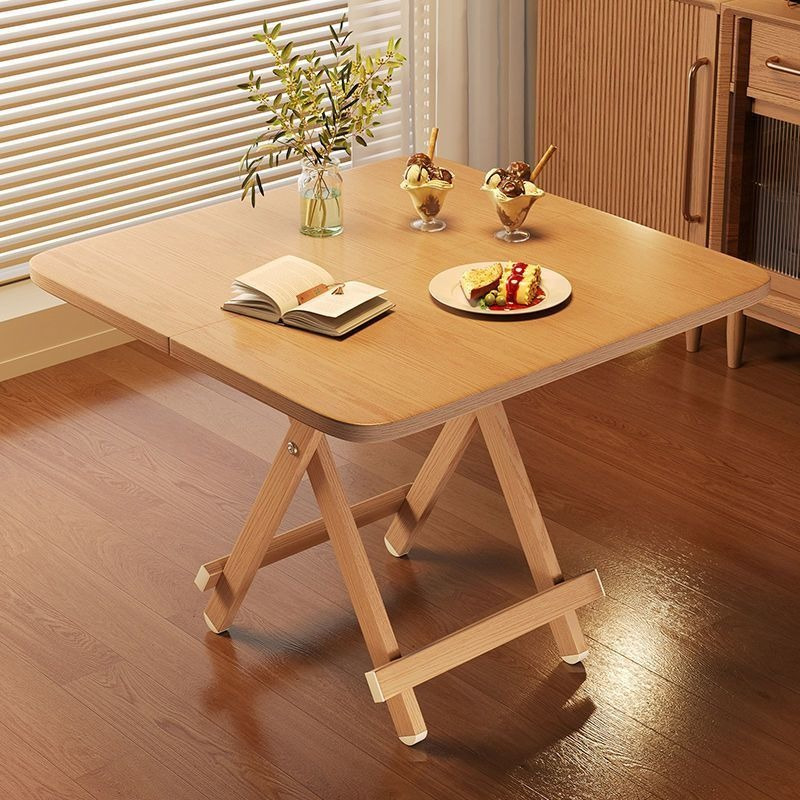 Kids Outdoor Wooden Table - 環境に優しい木製折りたたみ正方形テーブル 1 個 - ポータブルでコンパクトなデザイン、キャンプ、屋内および屋外での使用に適しています。
