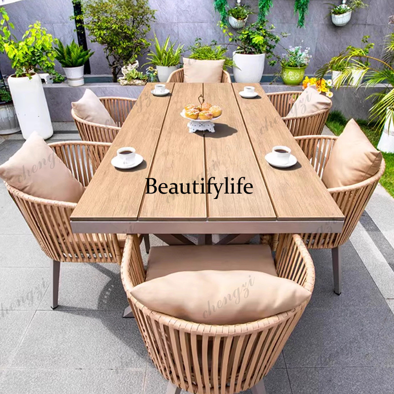 Kids Outdoor Wooden Table - 屋外テーブルセット、布張りガーデン家具セット、アームチェアガーデン家具セット、ボヘミアンキッズラウンジセット、ガーデンパティオ家具