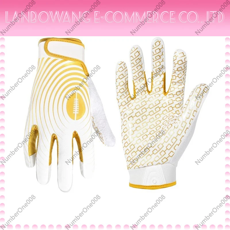 Kids Outdoor Gloves - プロサッカーグローブ、シリコン滑り止めアウトドアスポーツグローブ、子供と大人向けの高グリップレシーバーグローブ