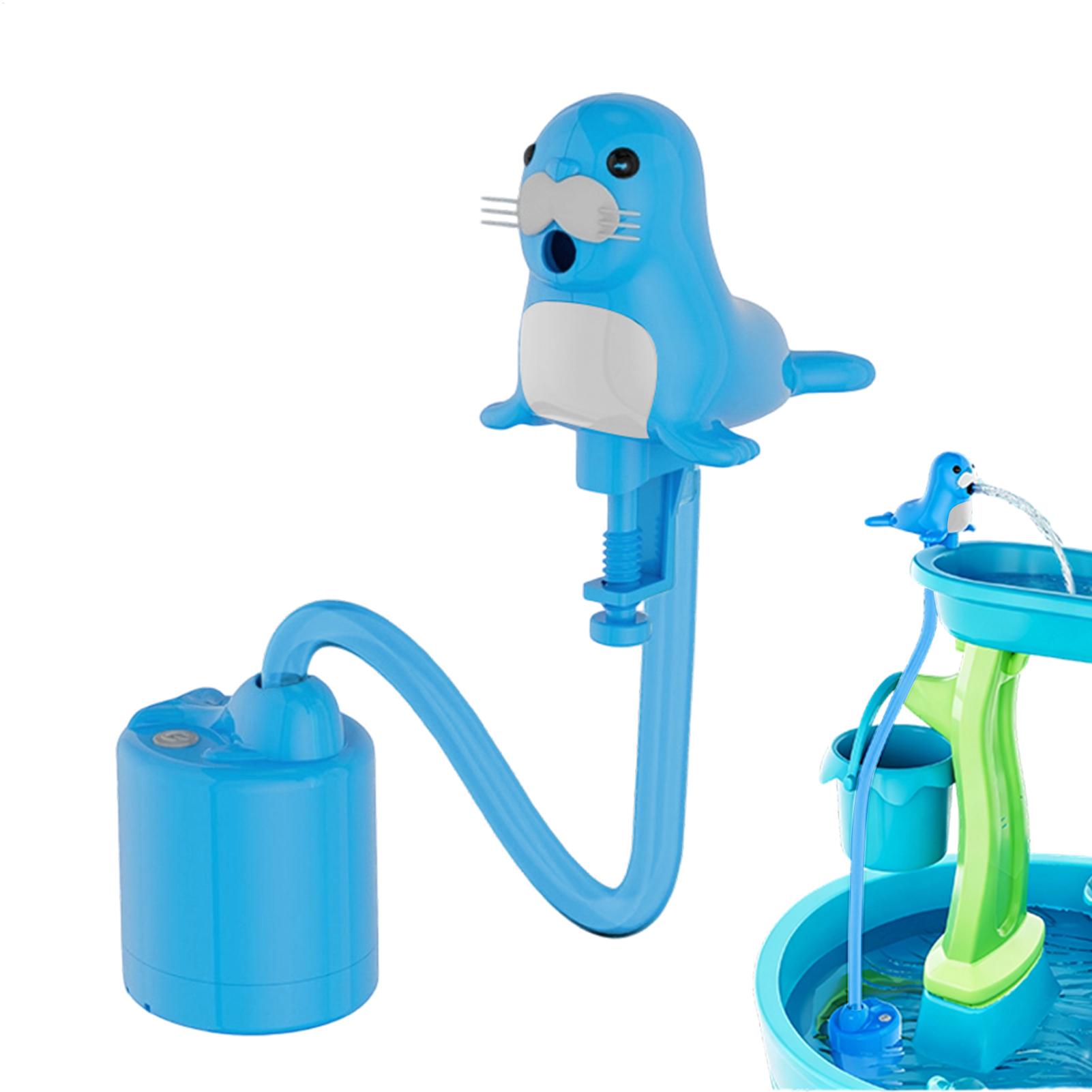 Kids Outdoor Water Play Table - 充電式ウォーターテーブルスプレーポンプスプラッシュおもちゃアクセサリー屋外水遊び子供用裏庭ビーチガーデン浴槽