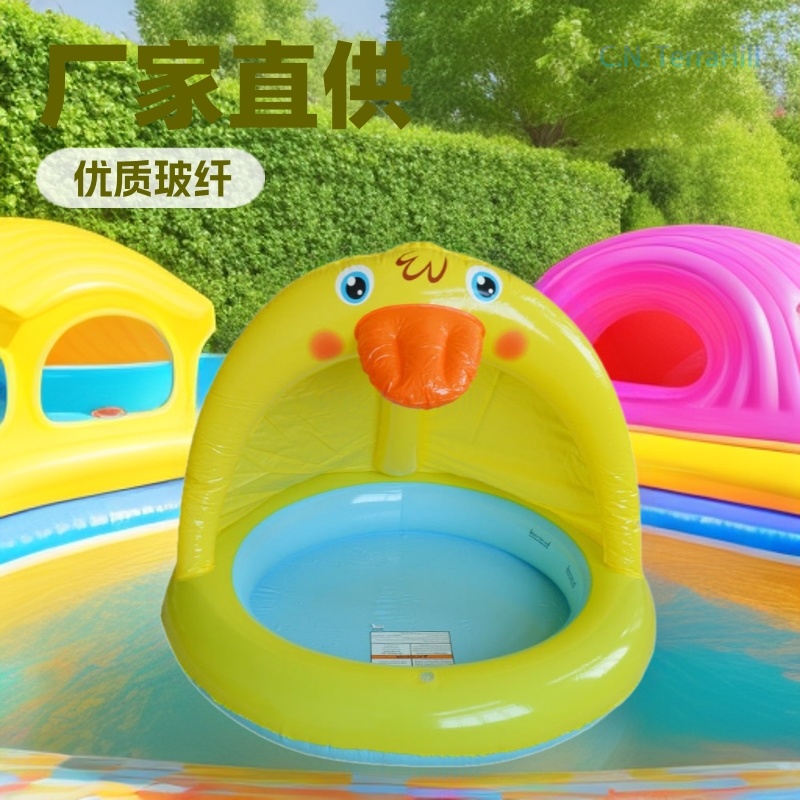 子供用インフレータブルスプラッシュプール、レインボースプリン - Kids Outdoor Water Play Table のレビューと価格
