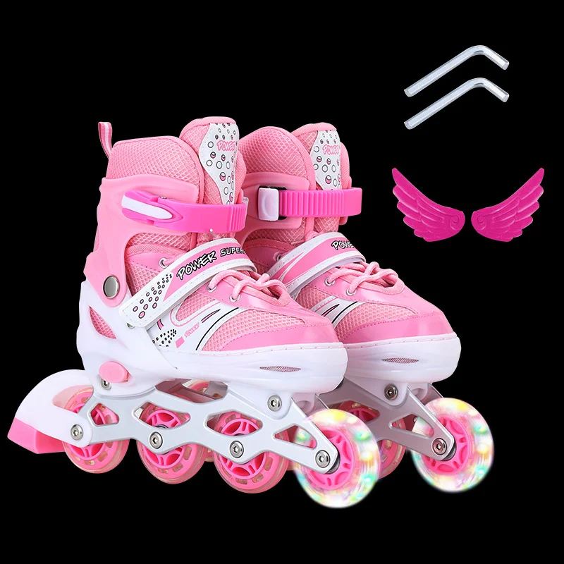 ダブルロウクワッドローラースケートシューズ 4輪スケート 調 - Kids Outdoor Quad のレビューと価格