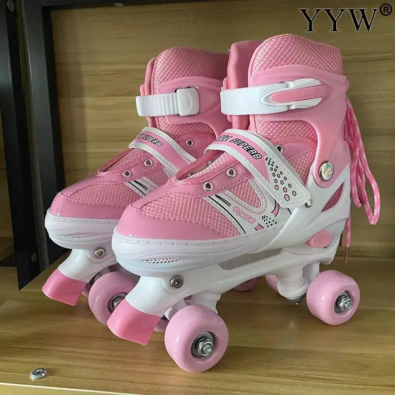 ダブルロウクワッドローラースケートシューズ 4輪スケート 調 - Kids Outdoor Quad のレビューと価格