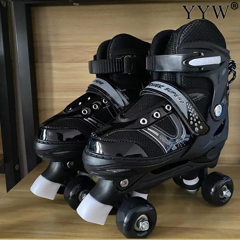 ダブルロウクワッドローラースケートシューズ 4輪スケート 調 - Kids Outdoor Quad のレビューと価格