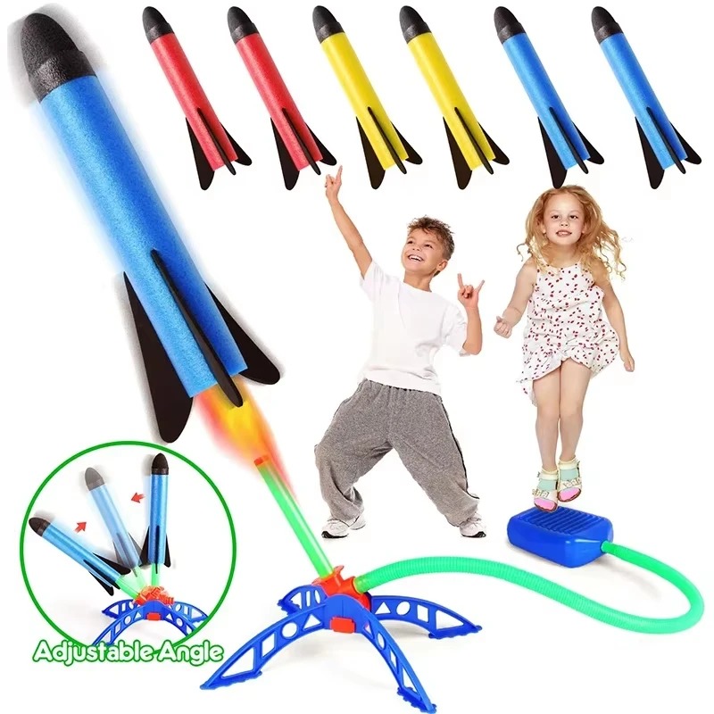 エアロケットフットポンプランチャー屋外空気圧ペダル昇空ロケッ - Kids Outdoor Jumpsuit のレビューと価格