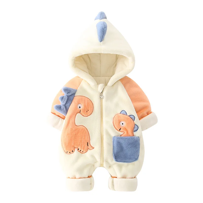 新生児用の厚手とぬいぐるみのボディスーツ,赤ちゃん用のジャン - Kids Outdoor Jumpsuit のレビューと価格