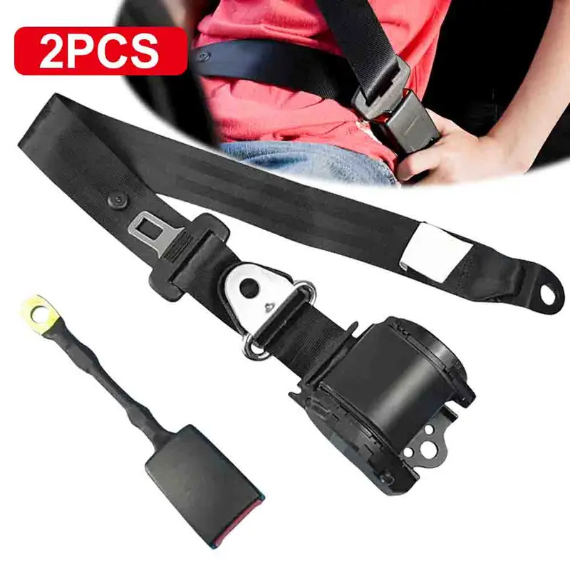 2 個の自動シートベルト 3 点式格納式調節可能なベルト自動 - Swing Seat Belt のレビューと価格