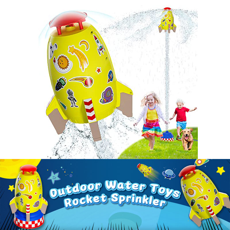 夏のロケットランチャーおもちゃ 屋外ロケット水圧式スプリンク - Kids Outdoor Water Toys のレビューと価格