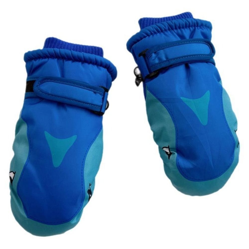 漫画子供用スキーグローブ サメ柄 ナックル付き キッズスノー - Kids Outdoor Gloves のレビューと価格