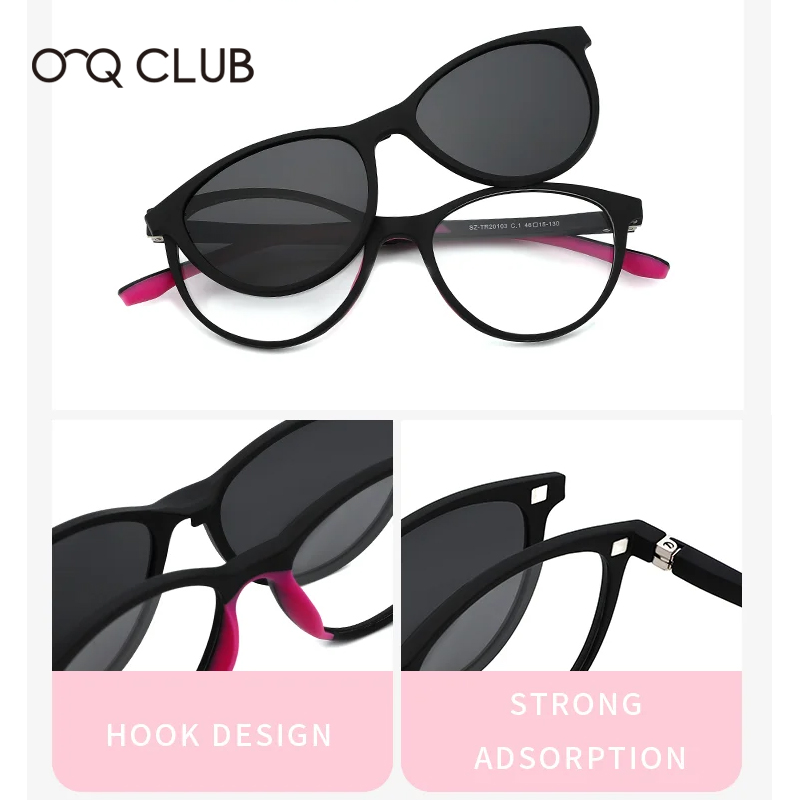 O-Qクラブ-子供用偏光シリコンサングラス、近視光学式、磁気 - Q Kids Outdoor のレビューと価格