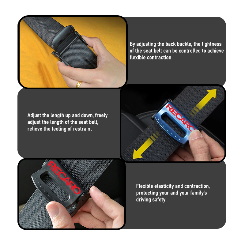 調整可能な車のロゴ安全ベルトストッパーバックルクリップシート - Swing Seat Belt のレビューと価格