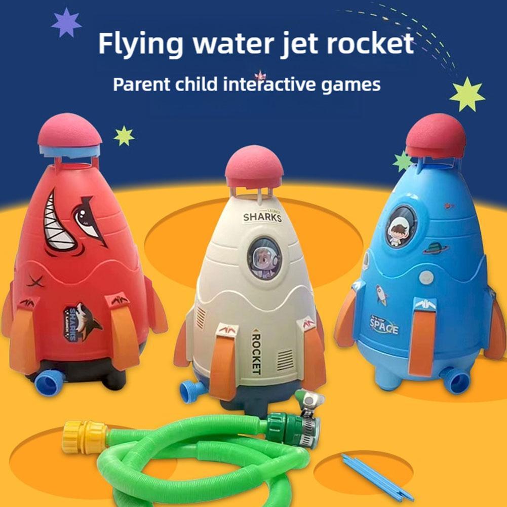 ロケットランチャーおもちゃロケット散水機水圧リフトスプリンク - Kids Outdoor Water Toys のレビューと価格