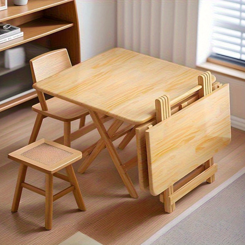 環境に優しい木製折りたたみ正方形テーブル 1 個 - ポータ - Kids Outdoor Wooden Table のレビューと価格