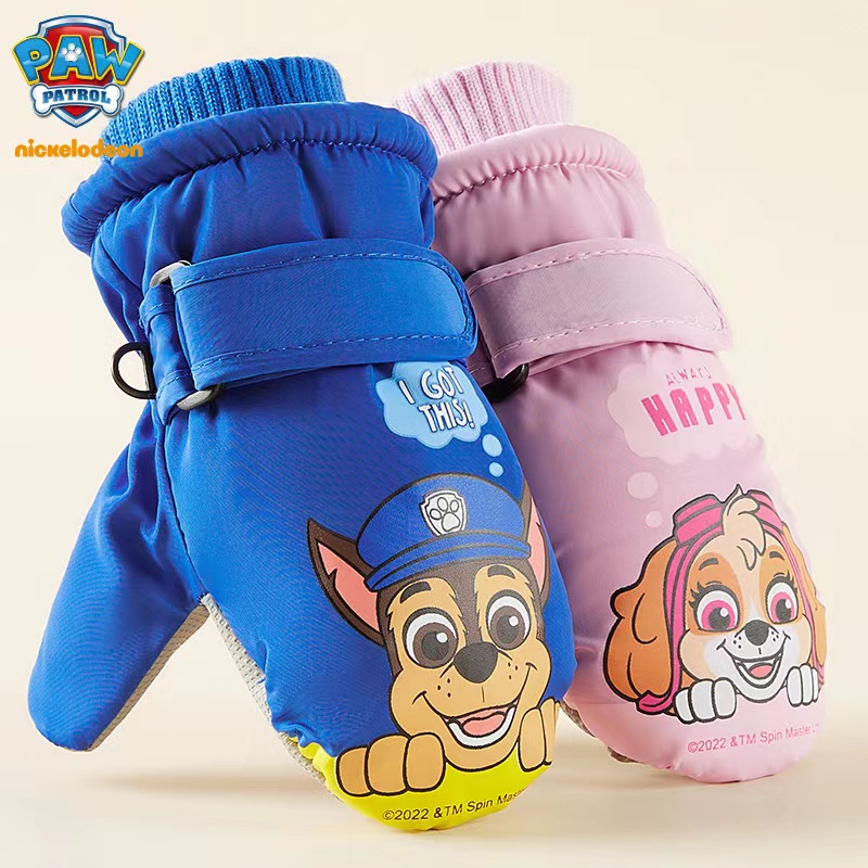 本物のパウパトロール子供スキー手袋子供防風プラスベルベットミ - Kids Outdoor Gloves のレビューと価格