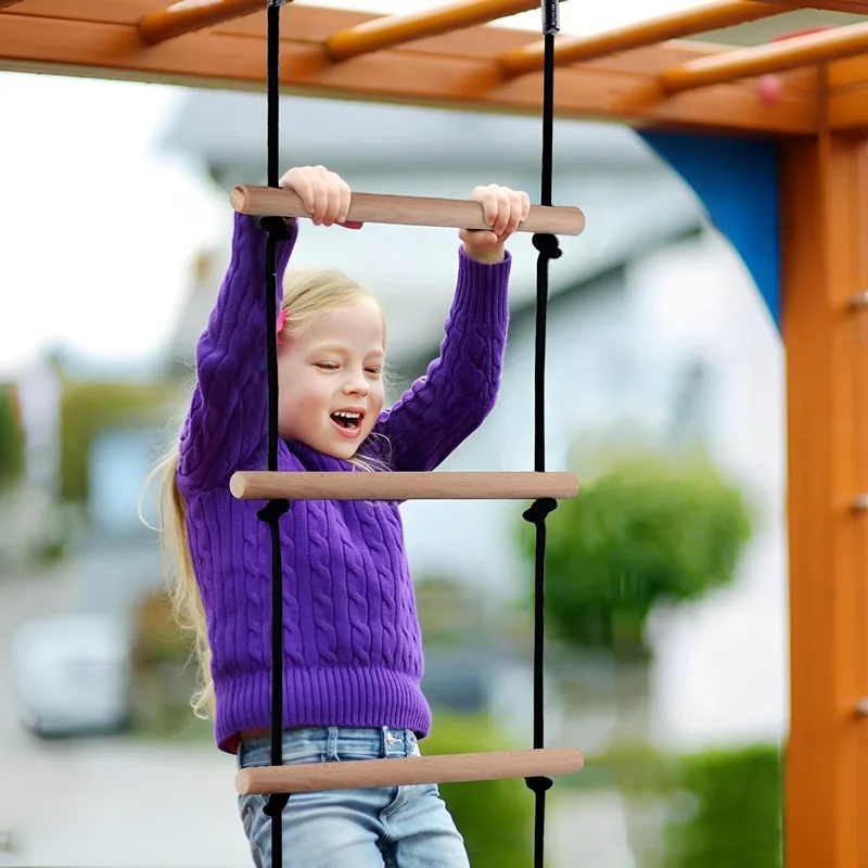 子供クライミングロープはしご木製ブランコ子供屋内屋外ツリー遊 - Kids Outdoor Lounge Set のレビューと価格