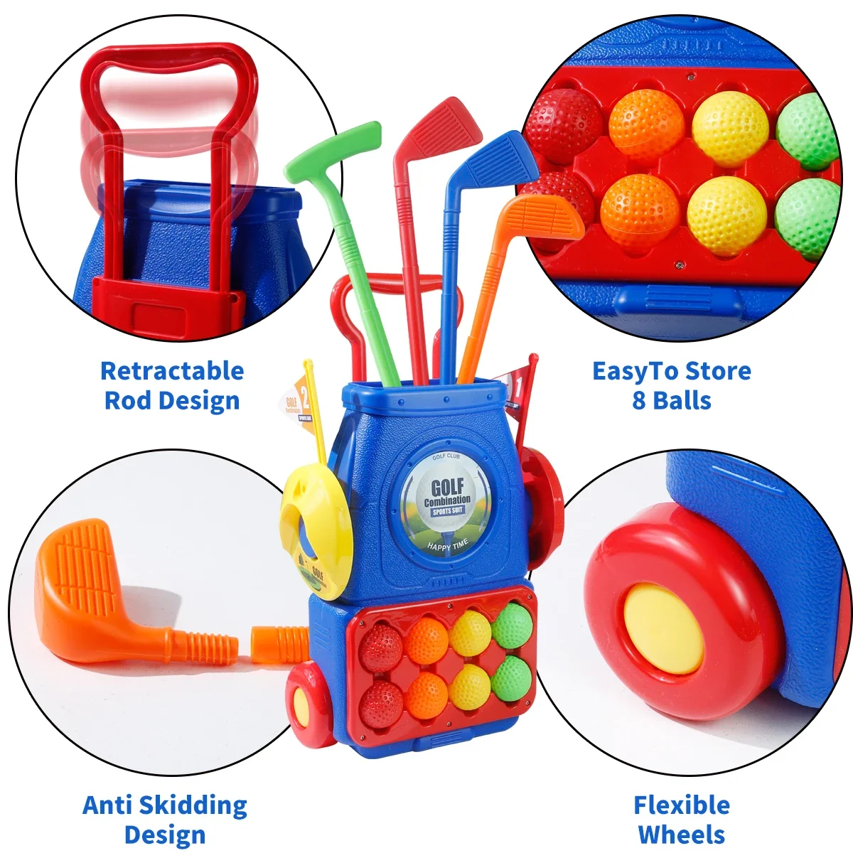 MQUDUO キッズゴルフパッティングゲームセット ローリン - Kids Indoor Outdoor Cart のレビューと価格