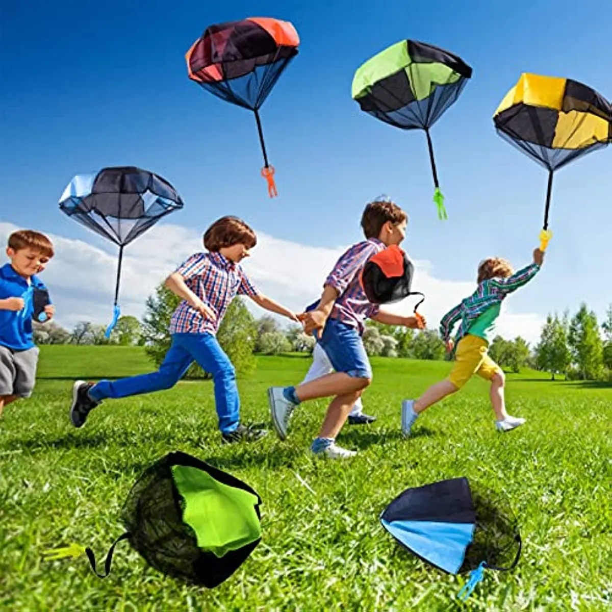 子供用パラシュートおもちゃ もつれ防止 屋外飛行パラシュート - Kids Unique Outdoor Toys のレビューと価格