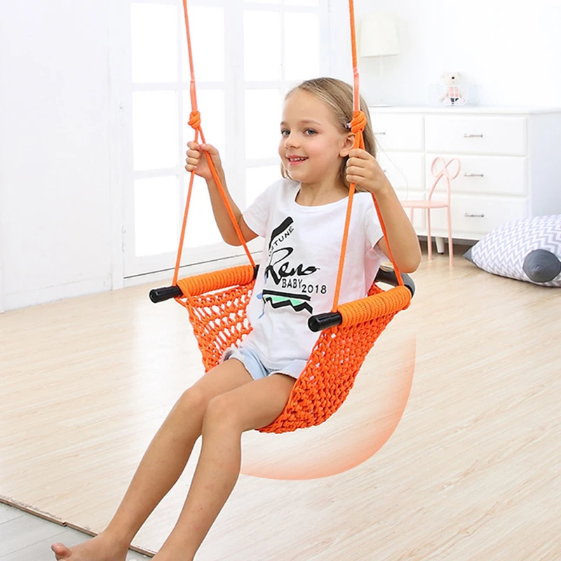 子供用ハンモック ネストスイング 手編み遊具 室内玩具 中庭 - Kids Outdoor Hammock Swing のレビューと価格