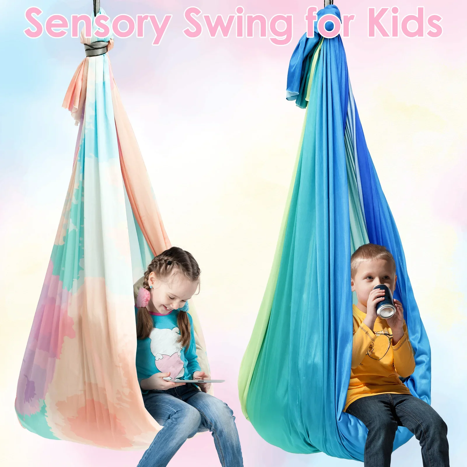 感覚スイング 快適な子供用感覚ハンモック 耐荷重200ポンド - Kids Outdoor Hammock Swing のレビューと価格