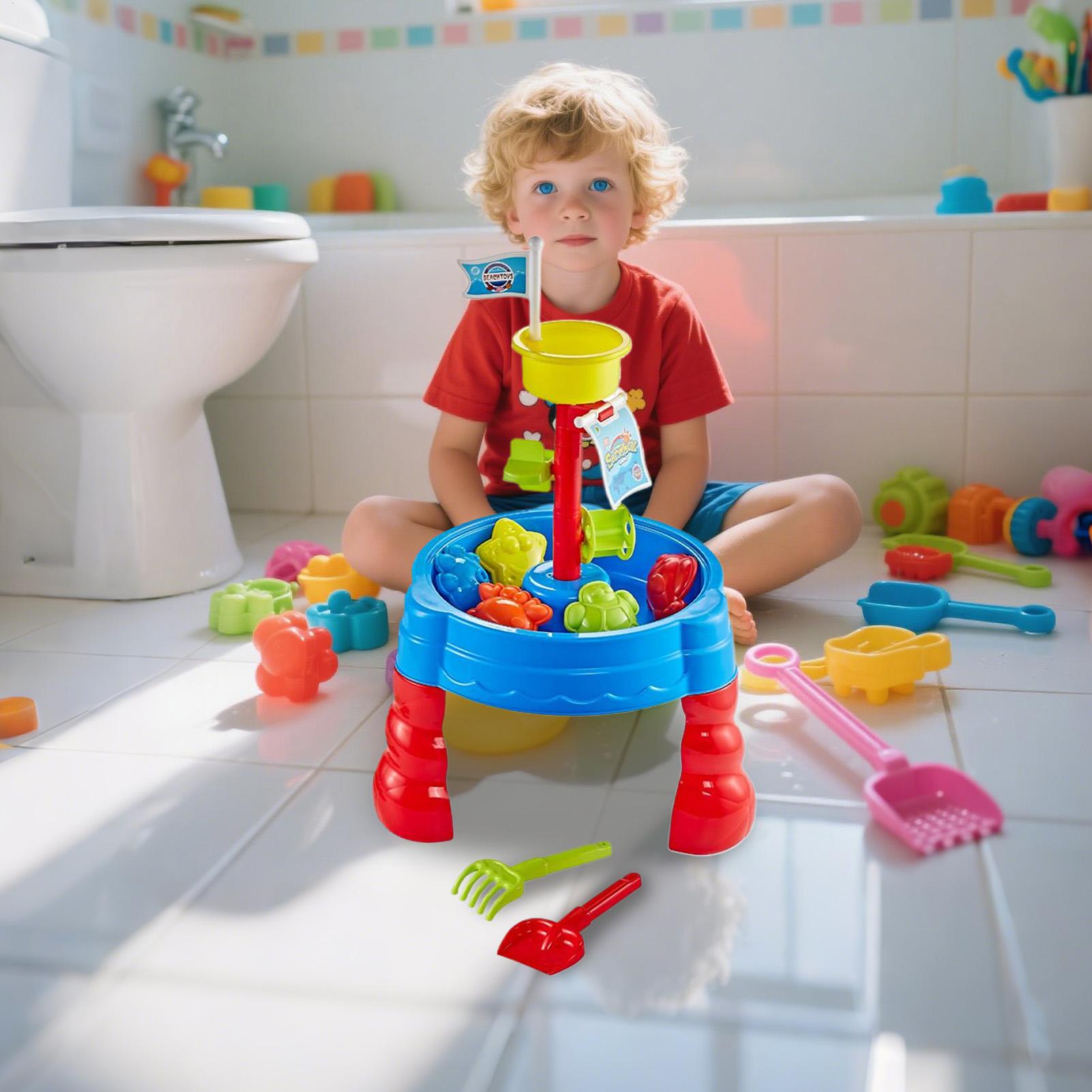砂と水のテーブル、水遊びテーブル、屋外玩具アクティビティセン - Kids Outdoor Water Play Table のレビューと価格