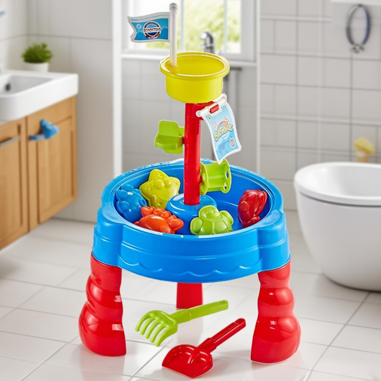 砂と水のテーブル、水遊びテーブル、屋外玩具アクティビティセン - Kids Outdoor Water Play Table のレビューと価格