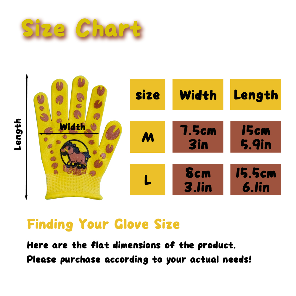 4組の子供用ガーデニンググローブ、かわいい黄緑色のピント、男 - Kids Outdoor Gloves のレビューと価格