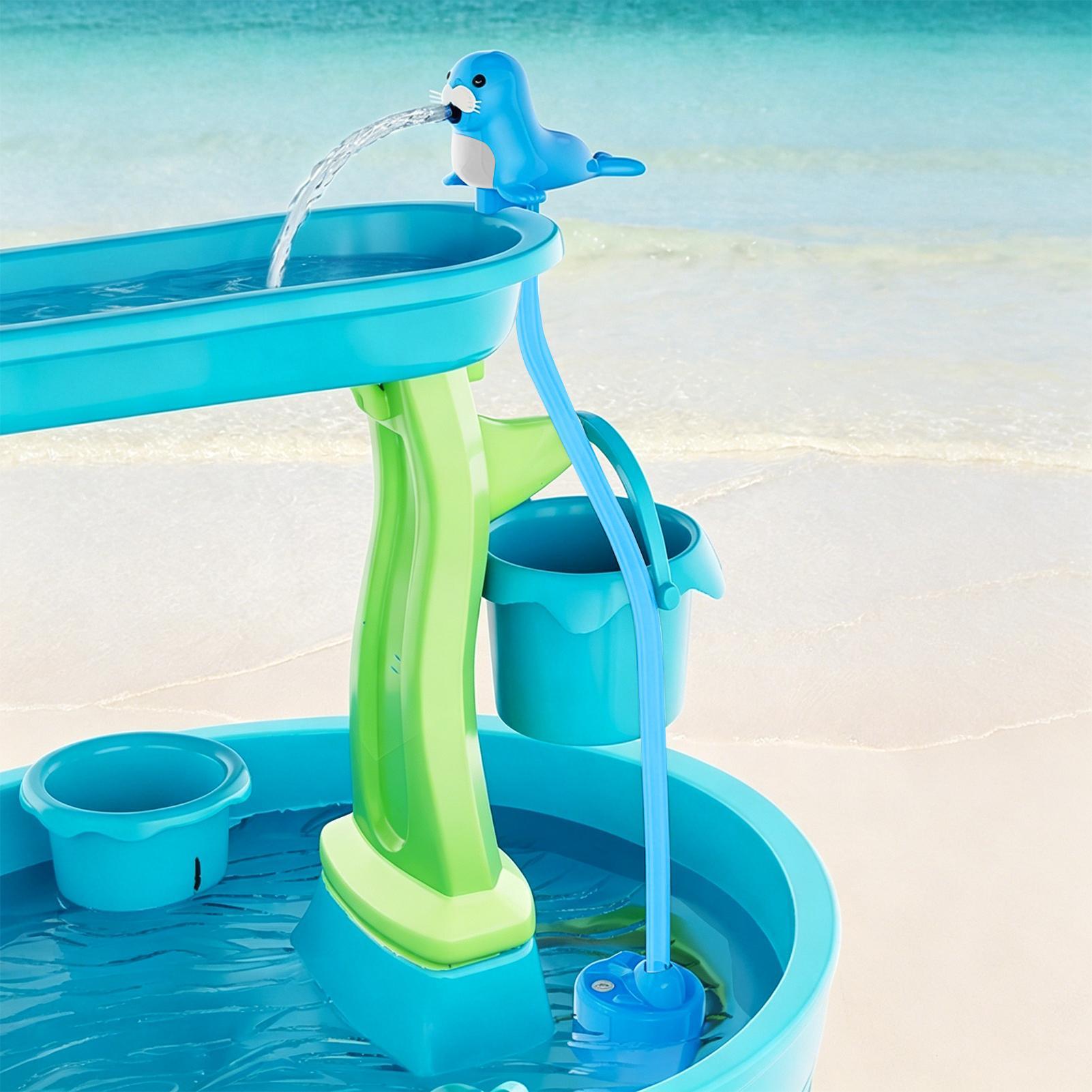 充電式ウォーターテーブルスプレーポンプスプラッシュおもちゃア - Kids Outdoor Water Play Table のレビューと価格