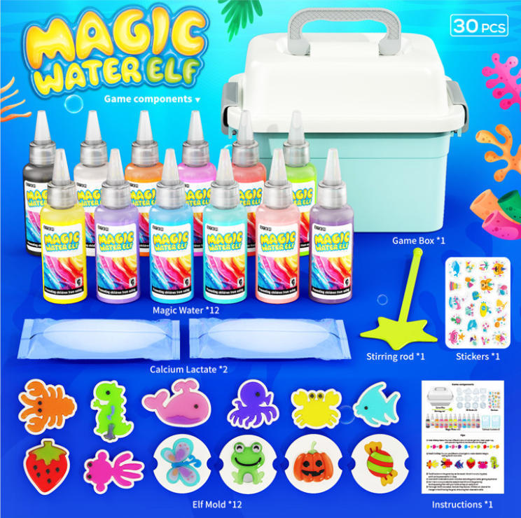 マジックジェルウォータービーズおもちゃ：12個入りDIY妖精 - Kids Outdoor Water Toys のレビューと価格