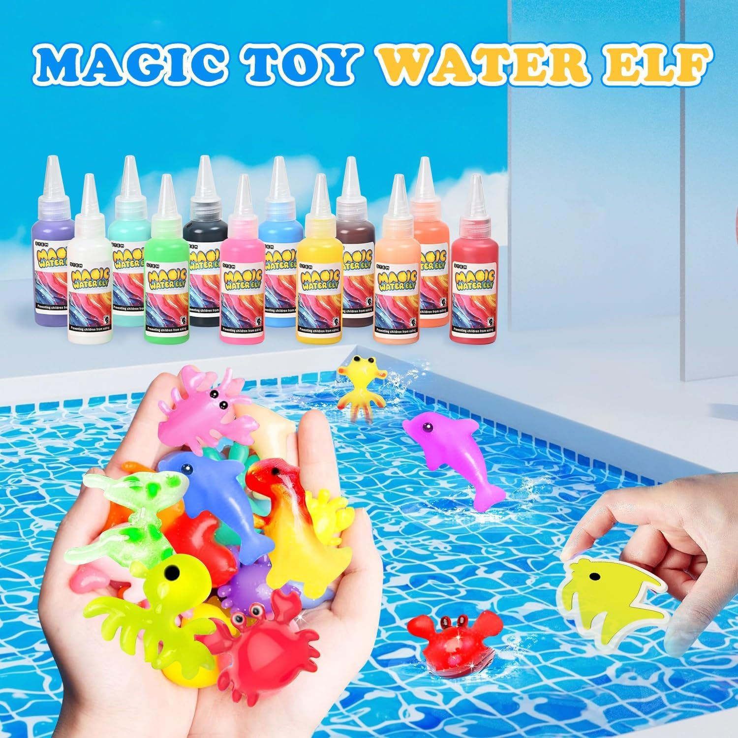 マジックジェルウォータービーズおもちゃ：12個入りDIY妖精 - Kids Outdoor Water Toys のレビューと価格