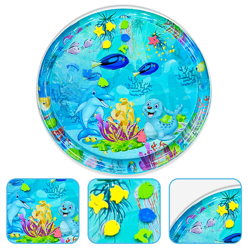 1pc 100 センチメートル大赤ちゃん遊び水マットイルカシ - Kids Outdoor Water Play Table のレビューと価格