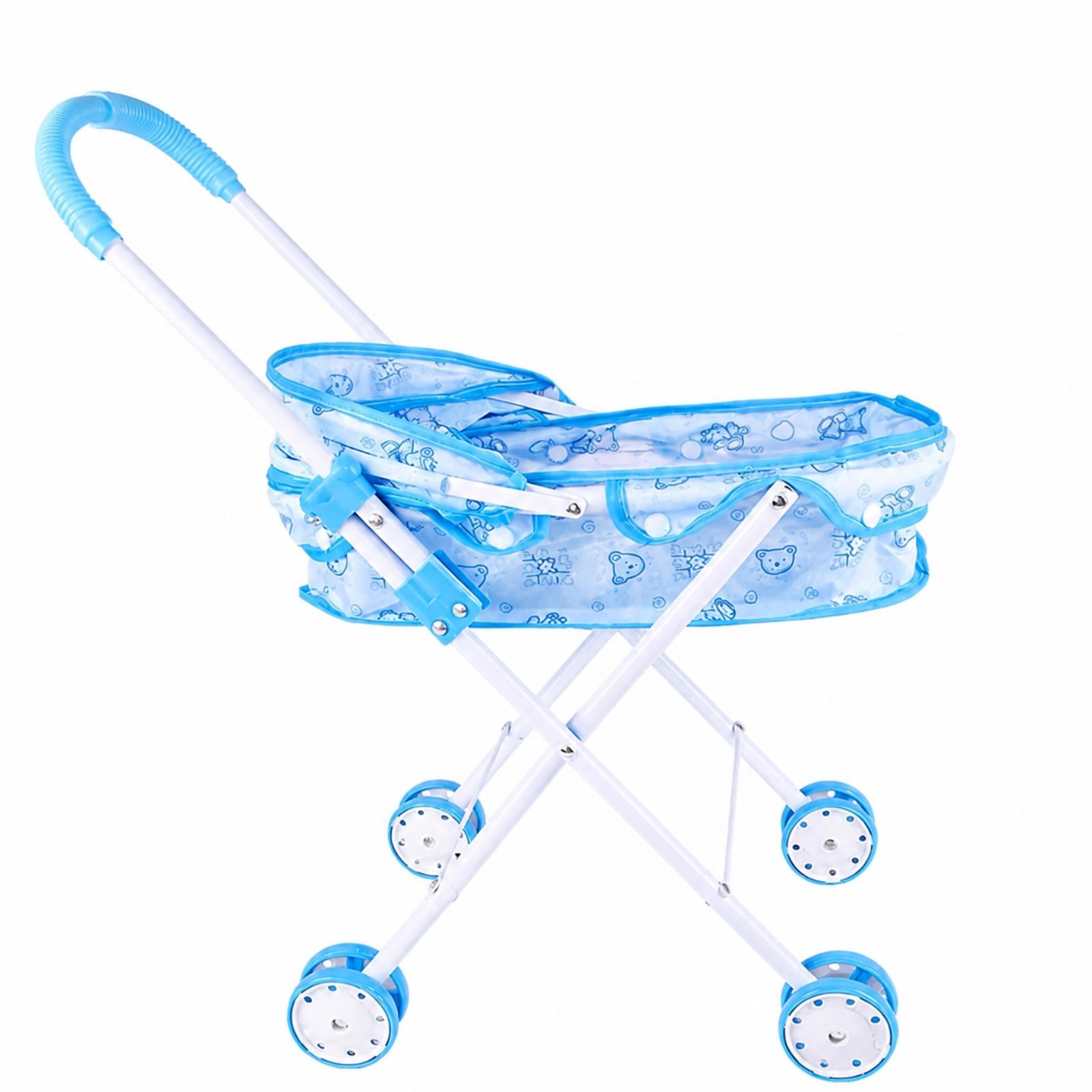 折りたたみ式キッズプッシュカート、キャノピーと車輪付き人形用 - Kids Indoor Outdoor Cart のレビューと価格