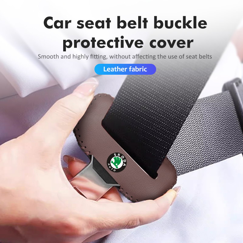 シュコダ用 PU レザーカーシートベルトバックルクリップカバ - Swing Seat Belt のレビューと価格