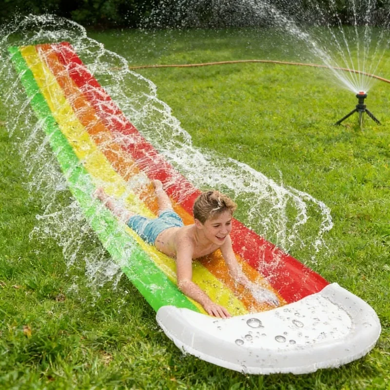 夏の屋外用インフレータブル水遊びおもちゃ ウォータースライド - Kids Outdoor Water Toys のレビューと価格