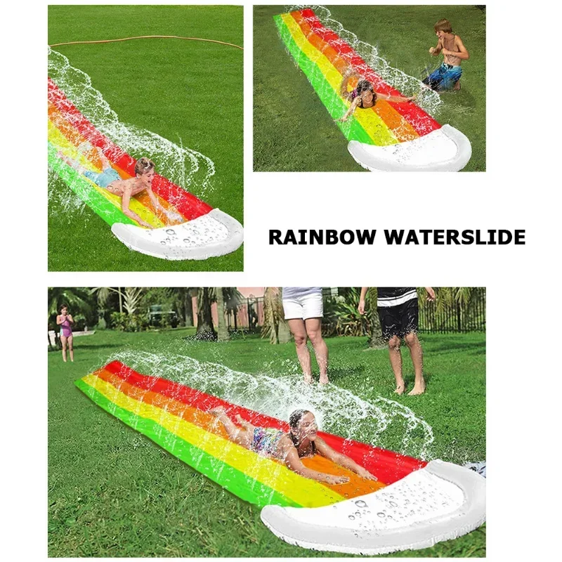 夏の屋外用インフレータブル水遊びおもちゃ ウォータースライド - Kids Outdoor Water Toys のレビューと価格