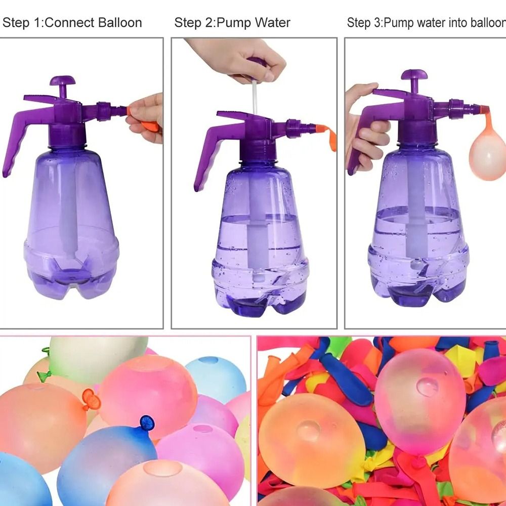 新しいポータブル空気水爆弾バルーンポンプ子供用パーティー屋外 - Kids Outdoor Water Toys のレビューと価格