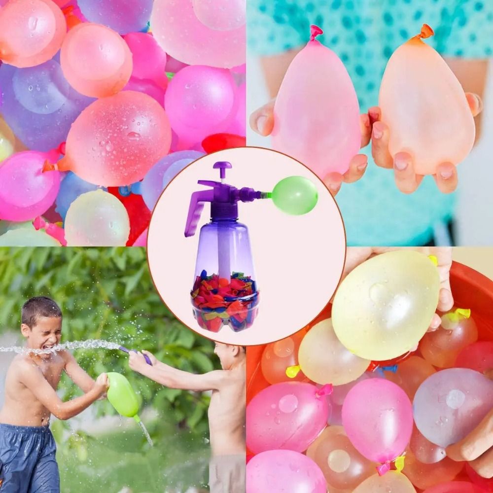 新しいポータブル空気水爆弾バルーンポンプ子供用パーティー屋外 - Kids Outdoor Water Toys のレビューと価格