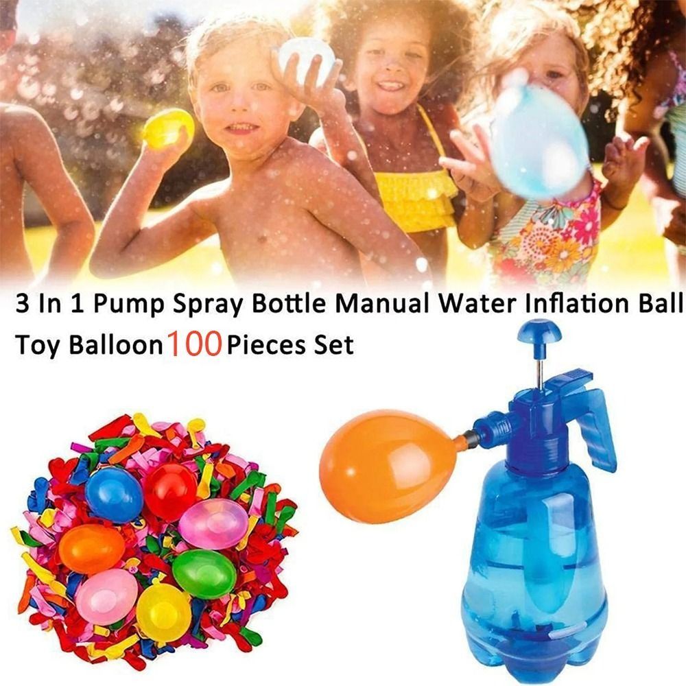 新しいポータブル空気水爆弾バルーンポンプ子供用パーティー屋外 - Kids Outdoor Water Toys のレビューと価格