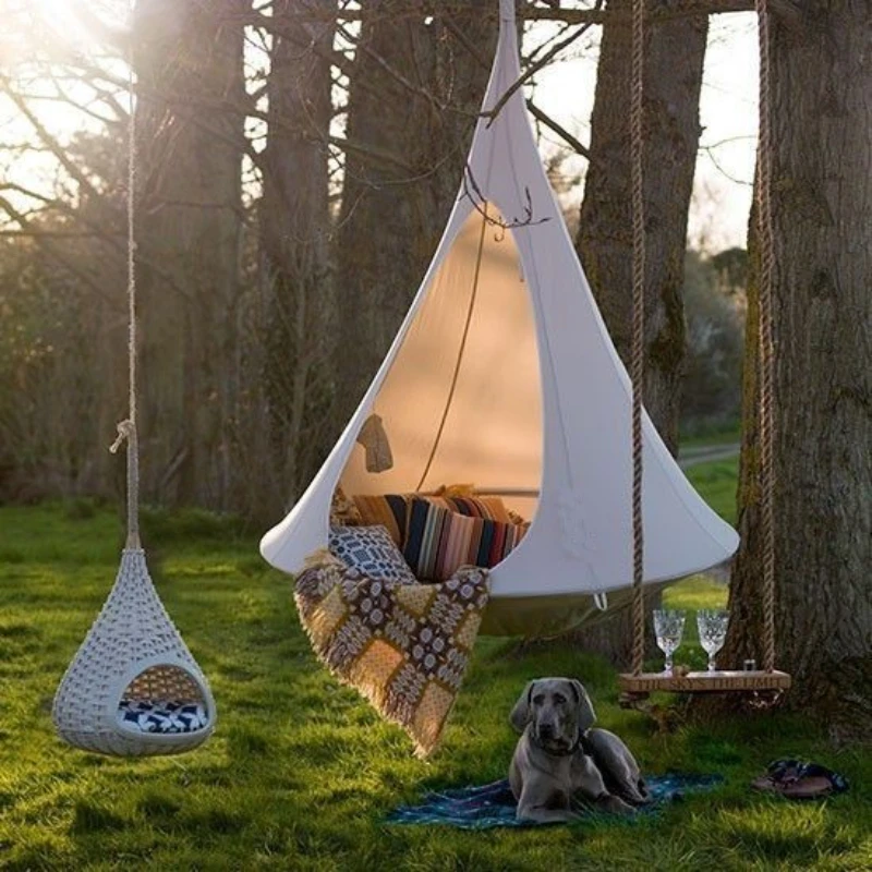 子供スイング屋外ガーデンキャンプハンモックツリーテント子供椅 - Kids Outdoor Hammock Swing のレビューと価格