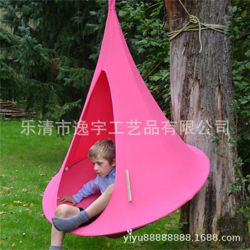 屋外用ツリーテントハンモックハンギングチェア、バルコニーレジ - Kids Outdoor Hammock Swing のレビューと価格